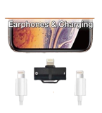 	وصلة شاحن ايفون وسماعة 7 دوزن	